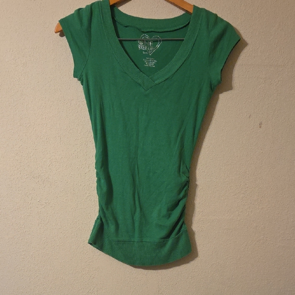 St. John's Bay Green Short Sleeve Tee Casual Comfort